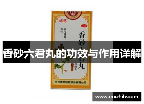 香砂六君丸的功效与作用详解